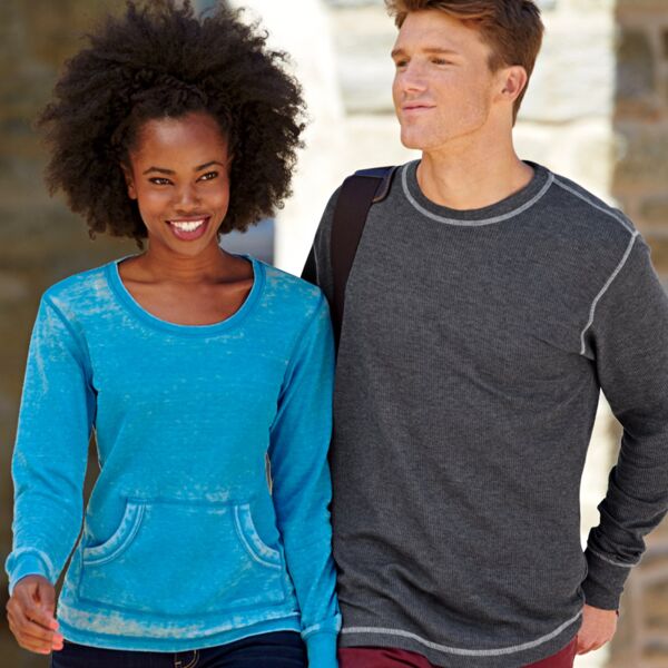 J.America Adult Vintage Long-Sleeve Thermal Tee Thumbnail