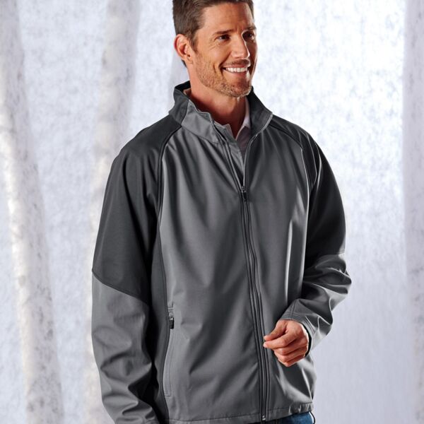 UltraClub Adult 2-Tone Soft Shell Jacket Thumbnail