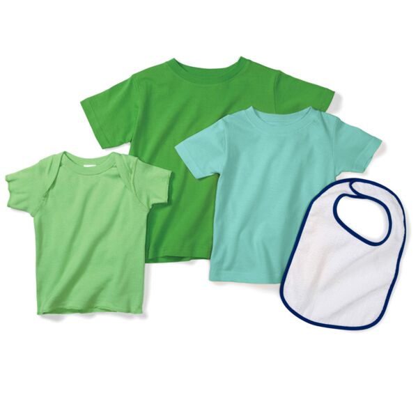 Infant Baby Rib Lap-Shoulder T-Shirt Thumbnail