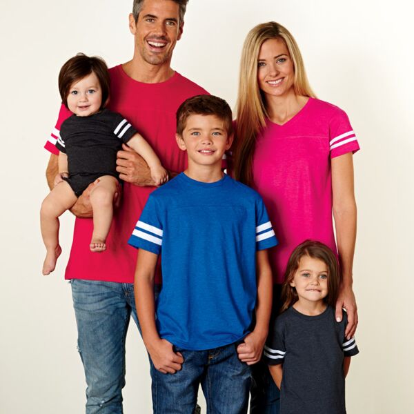 LA T Ladies' Fine Jersey Football Tee Thumbnail