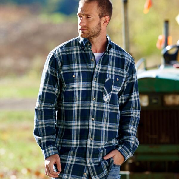 Men's Yarn-Dyed Flannel Shirt Thumbnail