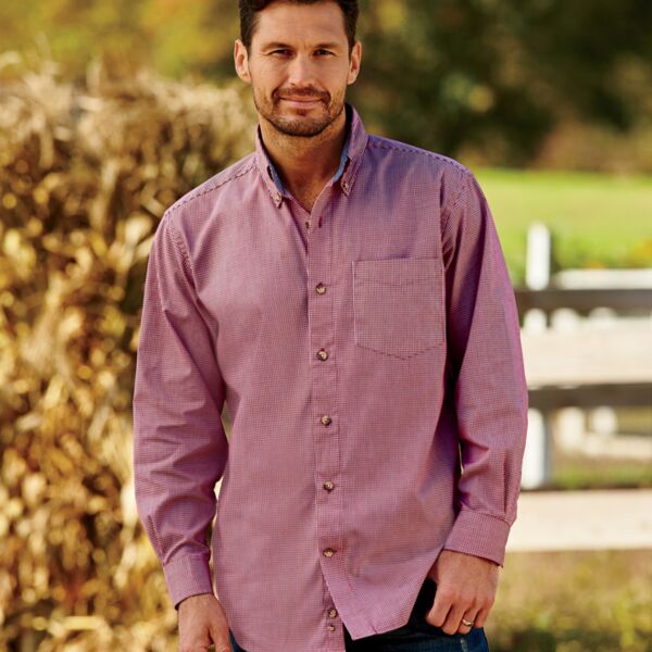 Men's Yarn-Dyed Micro-Check Woven Thumbnail