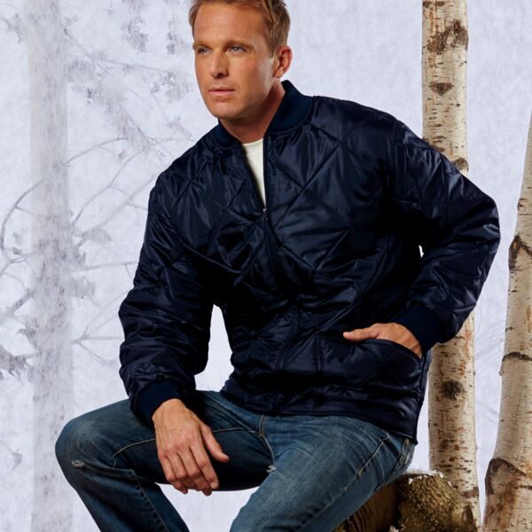 UltraClub Adult Puffy Workwear Jacket with Quilted Lining Thumbnail